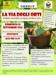 Volantino de La Via degli Orti
